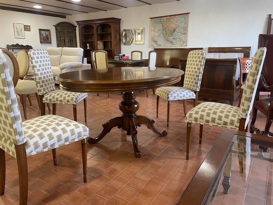 MESA OVALADA  ALMAZAN, 165*110*78.+EXT.