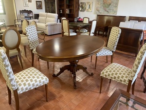 MESA OVALADA  ALMAZAN, 165*110*78.+EXT.