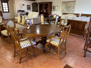 MESA OVALADA  ALMAZAN, 165*110*78.+EXT.