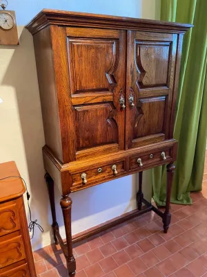 MUEBLE EN DOS CUERPOS ROBLE,100*45*177
