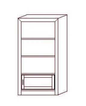 Librerí­a Osma 1 puerta - 100 x 40 x 190 (cm.)