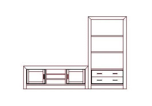 Composición Osma Nº 10 - 270 x 50 x 190 (cm.)