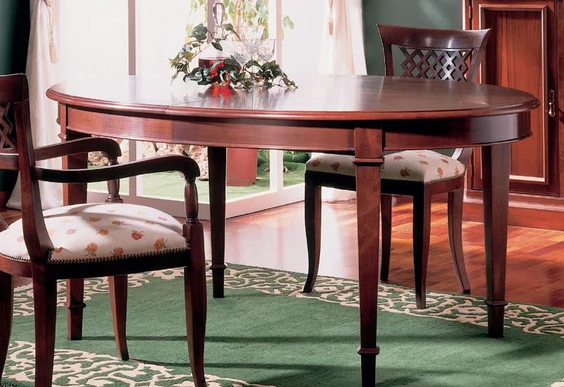 Mesa comedor Villalba elíptica - 165 x 110 x 77 (cm.)