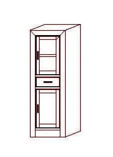 Librerí­a Osma 1 cajón - 2 puertas - 53 x 40 x 160 (cm.)