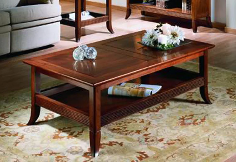 Mesa centro Viana rectangular 1 cajón - 120 x 75 x 45 (cm.)