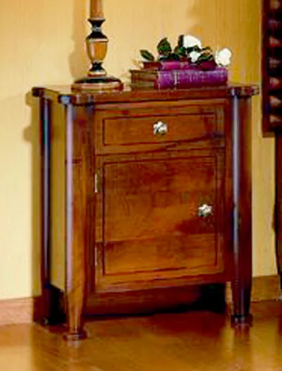 Mesa de noche gótica puerta - 56 x 38 x 67 (cm.)