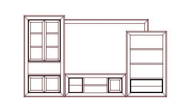Composición Nódalo Nº 9 - 370 x 50 x 210 (cm.)