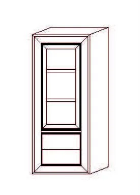 Librería Nódalo Pequeña 1 Puerta - 2 cajones - 70 x 40 x 170 (cm.)