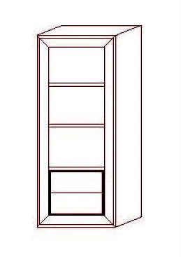 Librería Nódalo Pequeña 2 Cajones - 70 x 40 x 170 (cm.)
