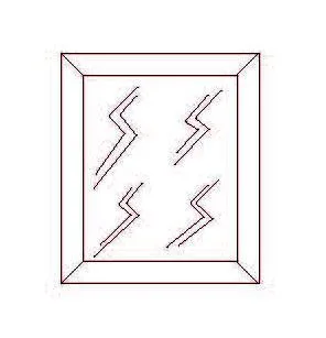 Espejo Osma - 95 x 5 x 105 (cm.)