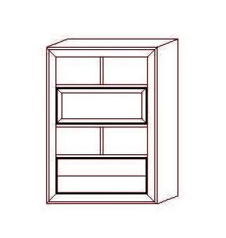 Mueble Bar Nódalo 2 Cajones - 120 x 40 x 170 (cm.)