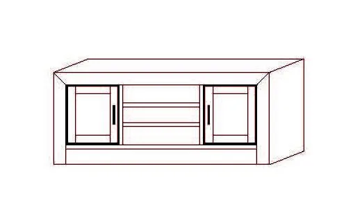 Mesa T.V. Osma Pequeña - 140 x 50 x 60 (cm.)