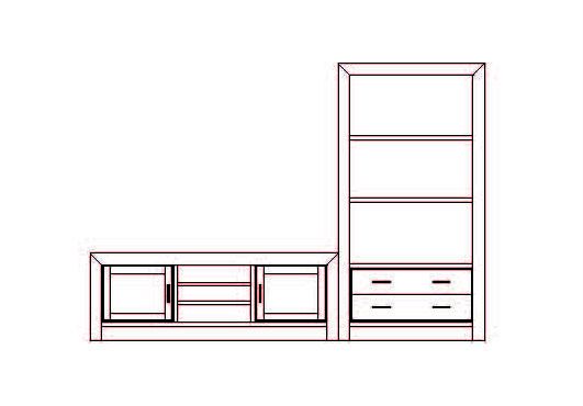 Composición Osma Nº 10 - 270 x 50 x 190 (cm.)