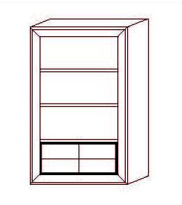Librería Nódalo 4 Cajones - 105 x 40 x 170 (cm.)