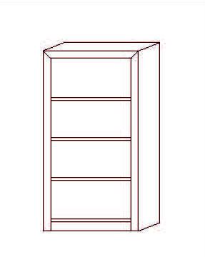 Librerí­a Osma - 100 x 40 x 190 (cm.)