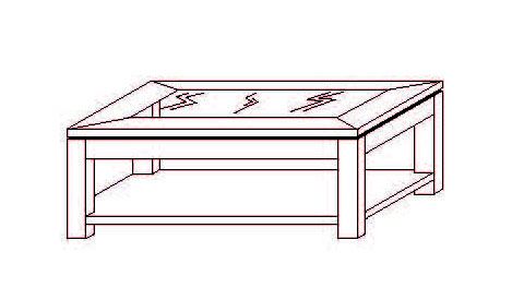 Mesa centro Osma Rectangular - 120 x 80 x 45 (cm.)