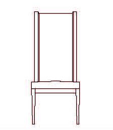 Silla Ndalo Tela empresa - 53 x 66 x 124 (cm.)