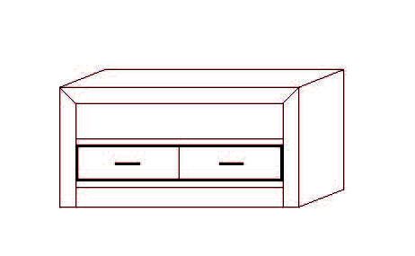 Mesa T.V. Osma 2 cajones - 120 x 50 x 60 (cm.)