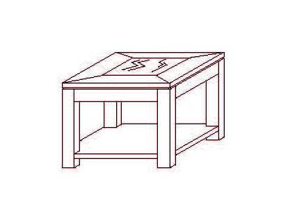 Mesa auxiliar Osma - 70 x 70 x 55 (cm.)