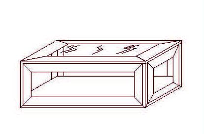 Mesa centro Nódalo Rectangular - 120 x 80 x 45 (cm.)