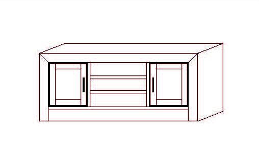 Mesa T.V. Osma Pequea - 140 x 50 x 60 (cm.)